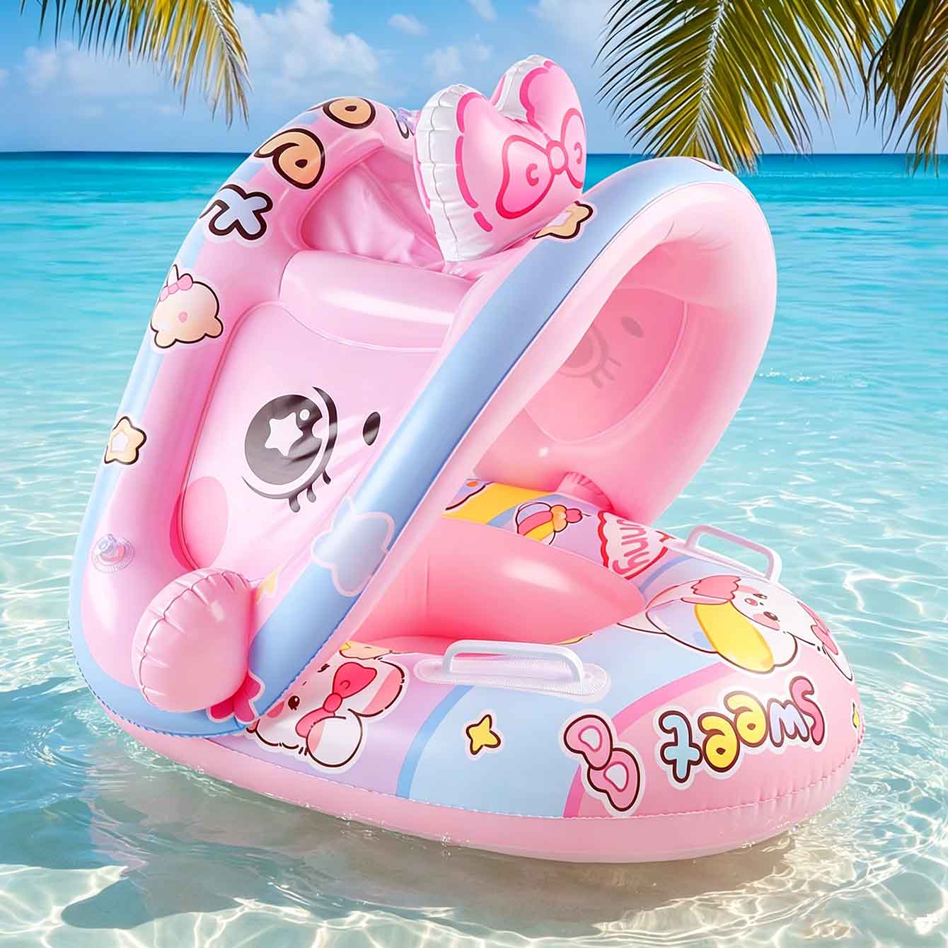 Pool Float Ring Inflatable - 1PC Boia Inflável para Piscina com