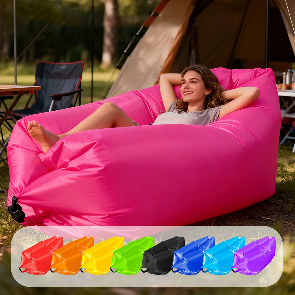 Pool Lounger Inflatable - Sofá Inflável Portátil Multicolorido para Praia,