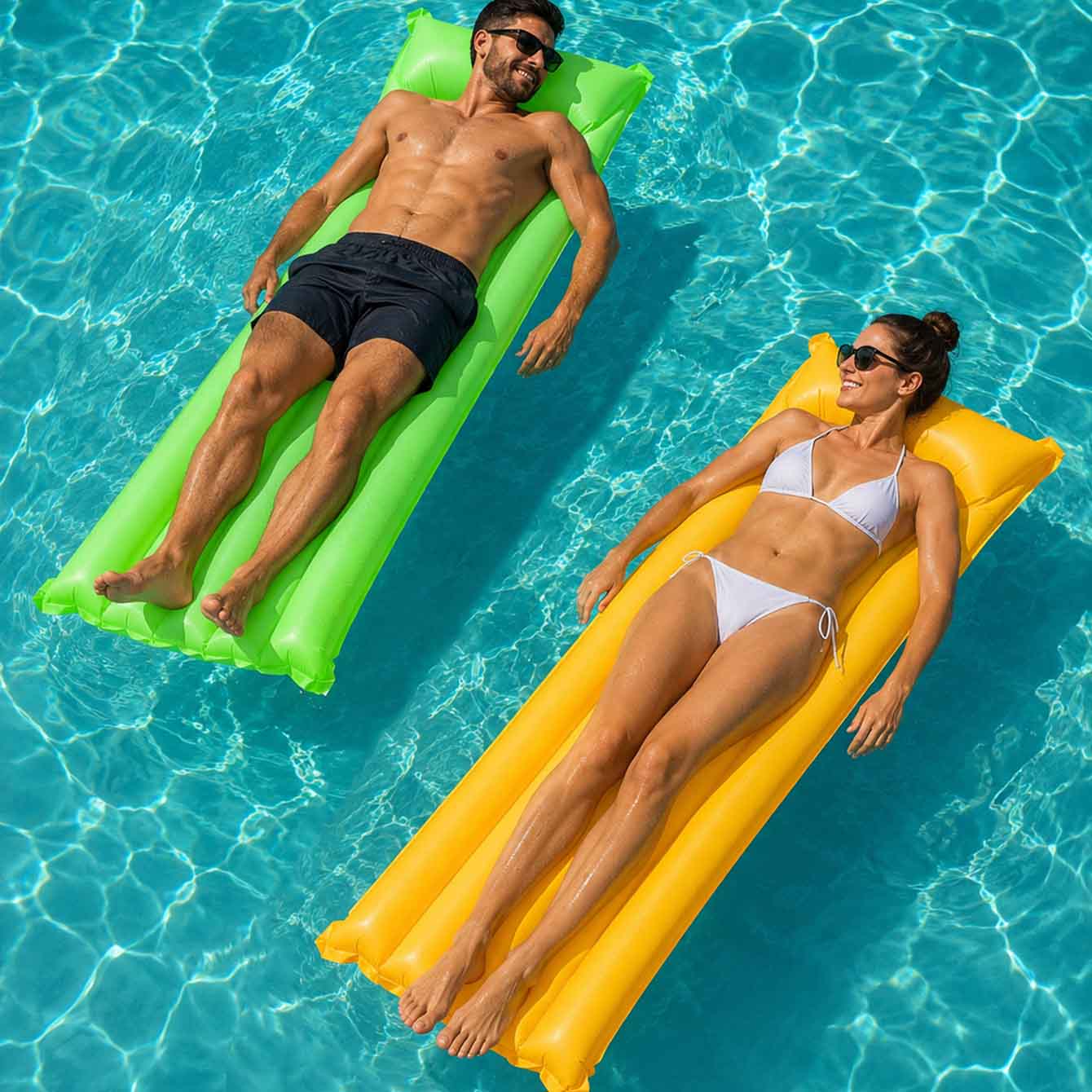 Pool Lounger Inflatable - 1PC Colchão Inflável Flutuante para Piscina,