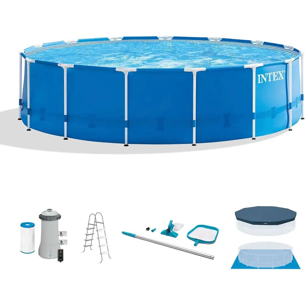 Pool Ladder Above Ground - Conjunto de Piscina Redonda Acima do