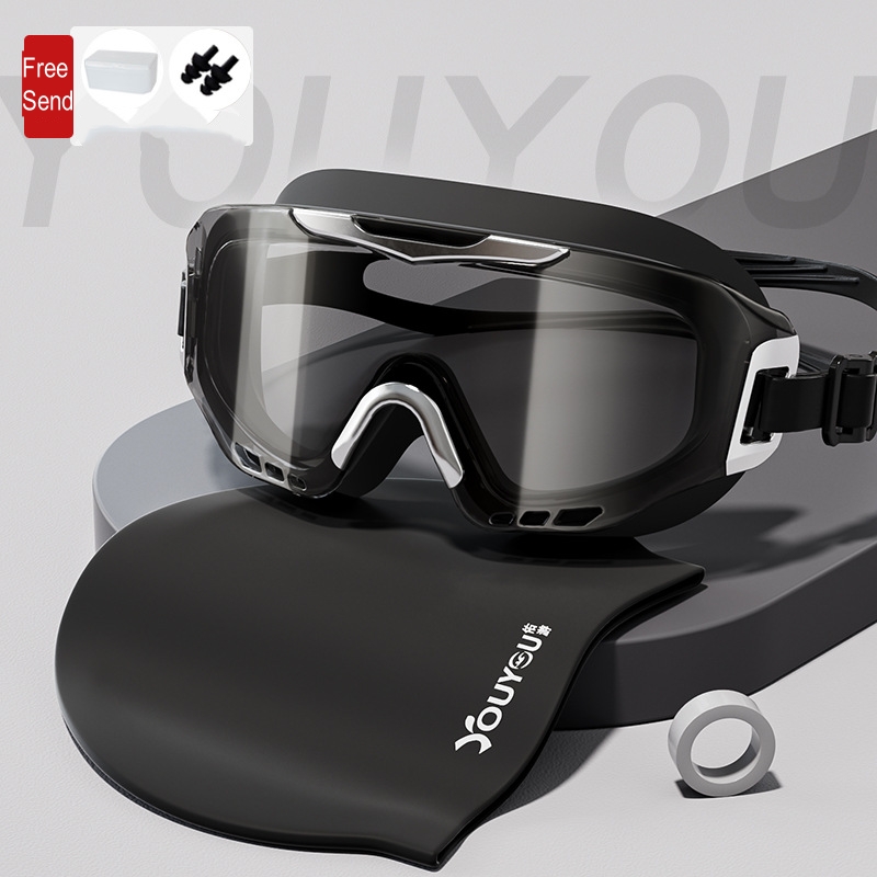 Swim Goggles Anti Fog Uv - Masculino feminino anti-nevoeiro proteção uv grande