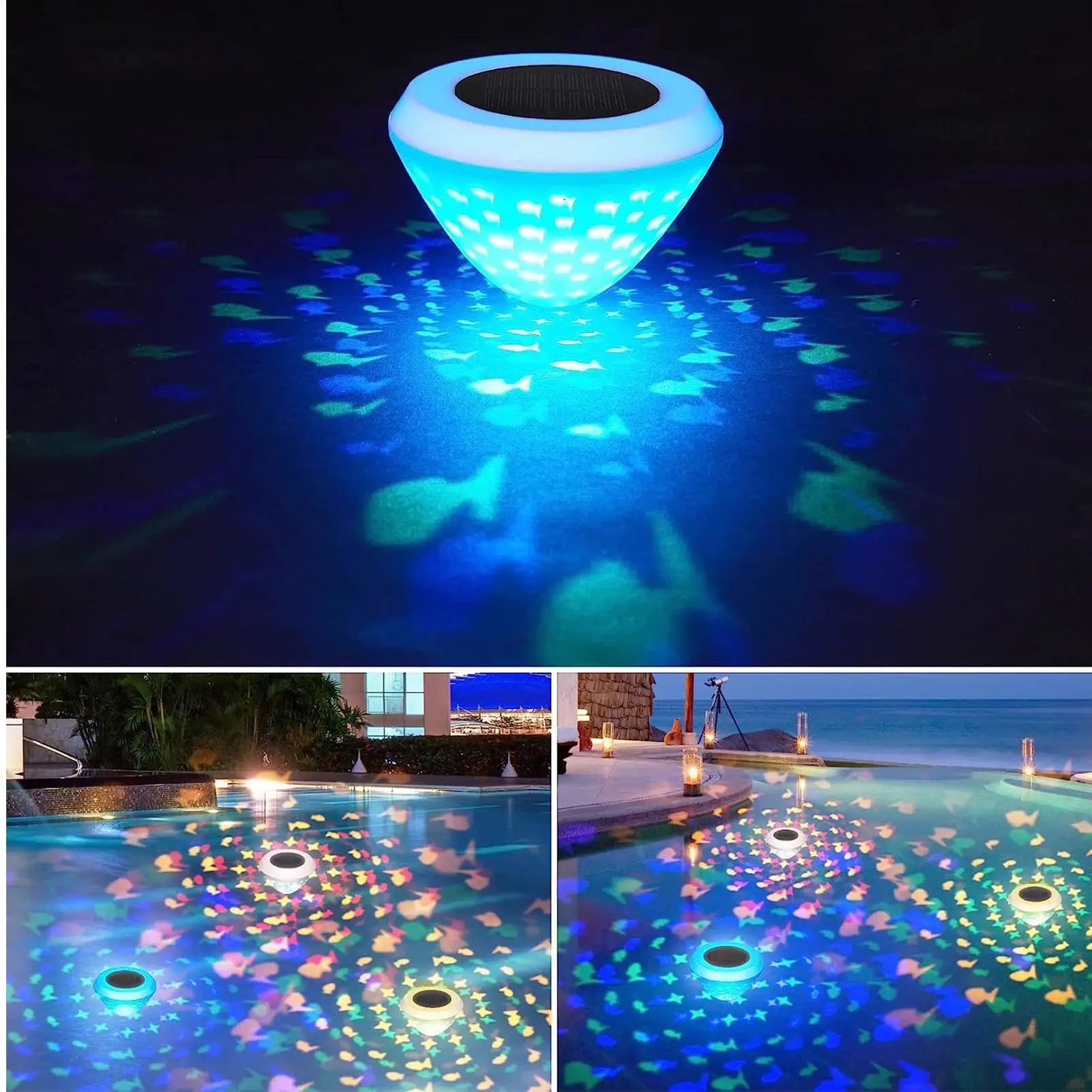 Luzes Flutuantes à Prova d'Águ - Pool Light Solar Rechargeable avaliação e preço