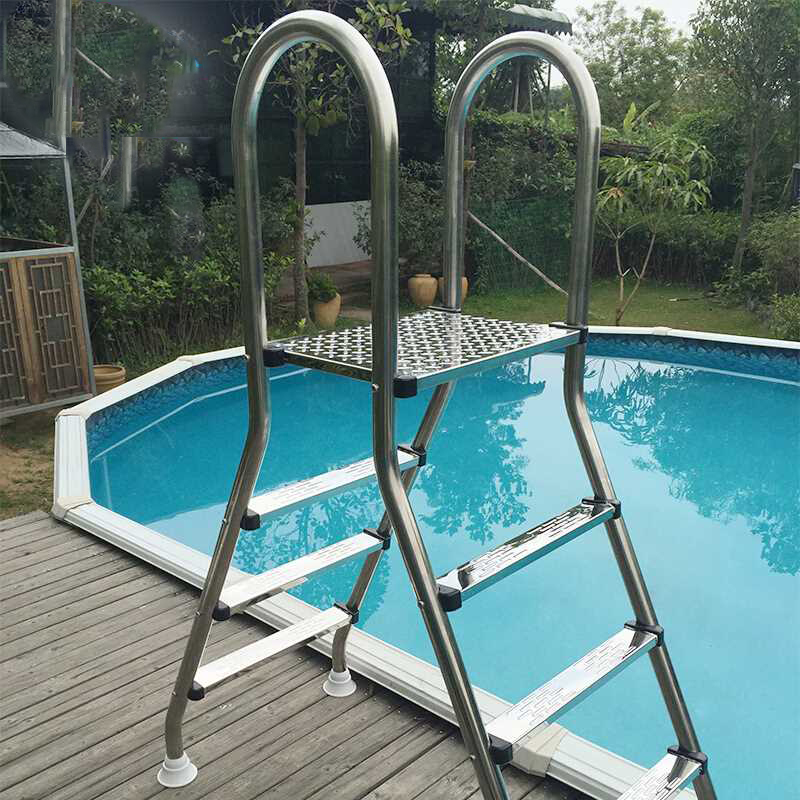 Escada de aço inoxidável para  - Pool Ladder Above Ground avaliação e preço