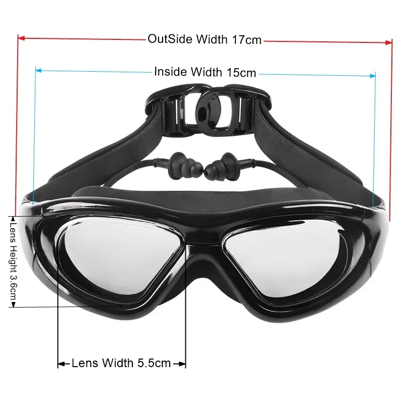 Óculos de natação miopia com s - Swim Goggles Anti Fog Uv avaliação e preço