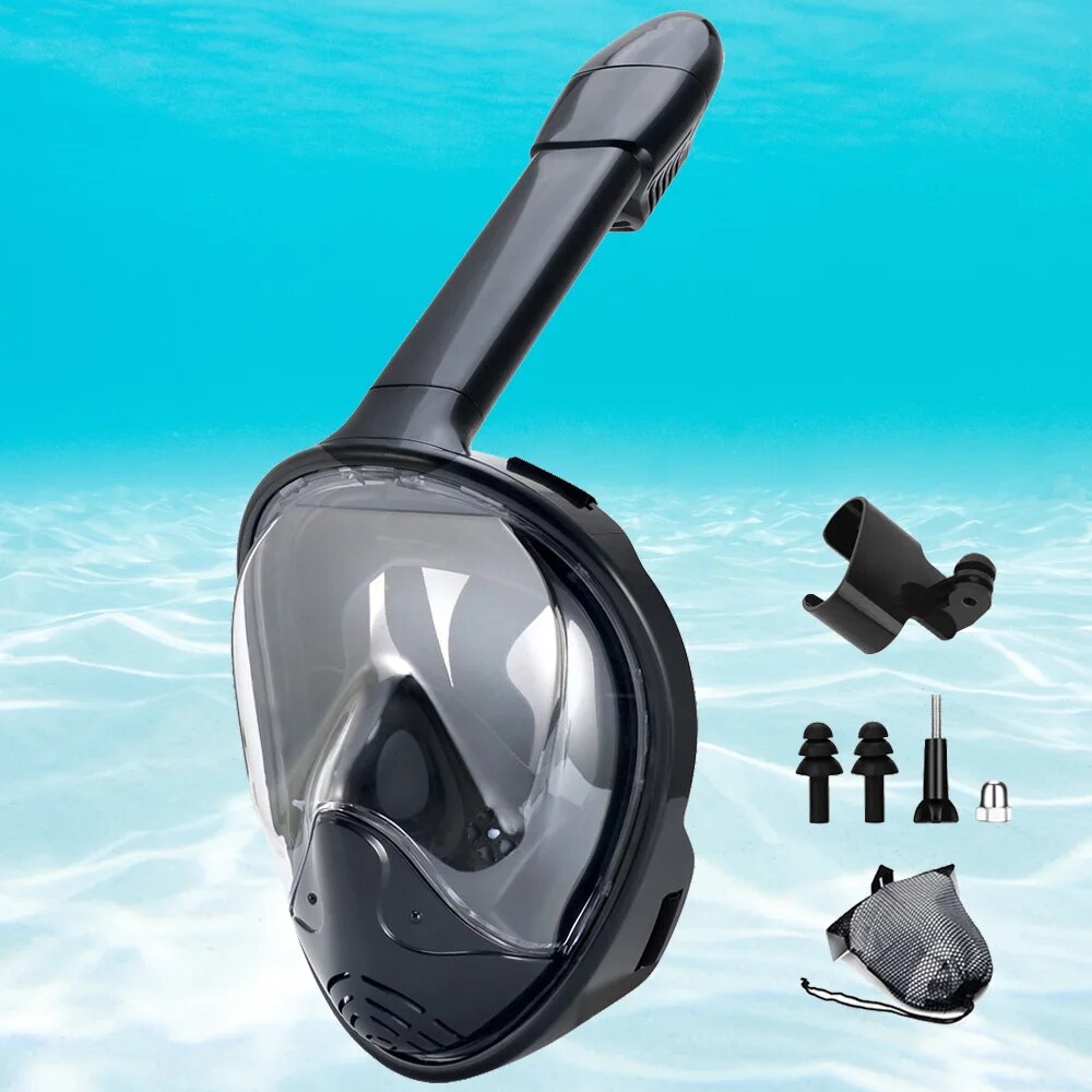 Esnórquel subaquático rosto ch - Snorkel Mask Full Face avaliação e preço