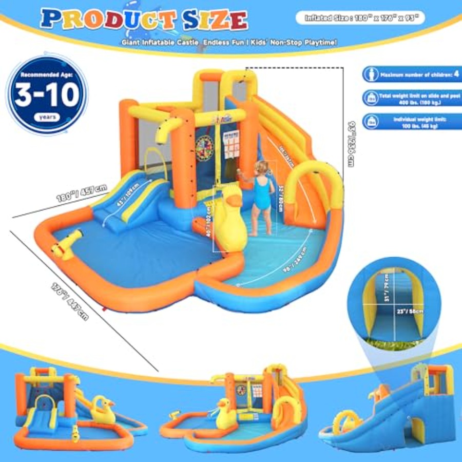 Parque aquático inflável para  - Water Slide Inflatable avaliação e preço