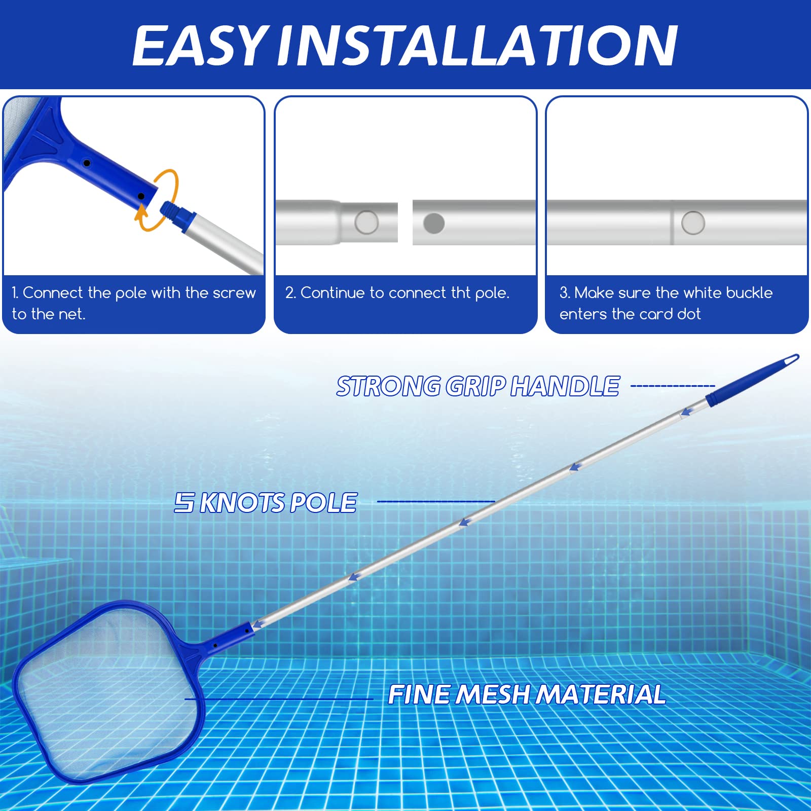 Rede de Limpeza para Piscina,  - Pool Skimmer Net avaliação e preço
