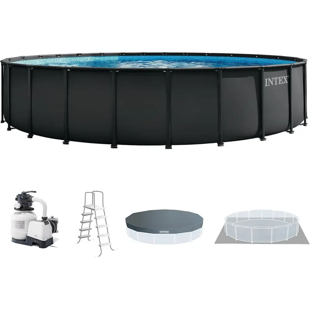 Conjunto de piscina redonda ac - Pool Ladder Above Ground avaliação e preço
