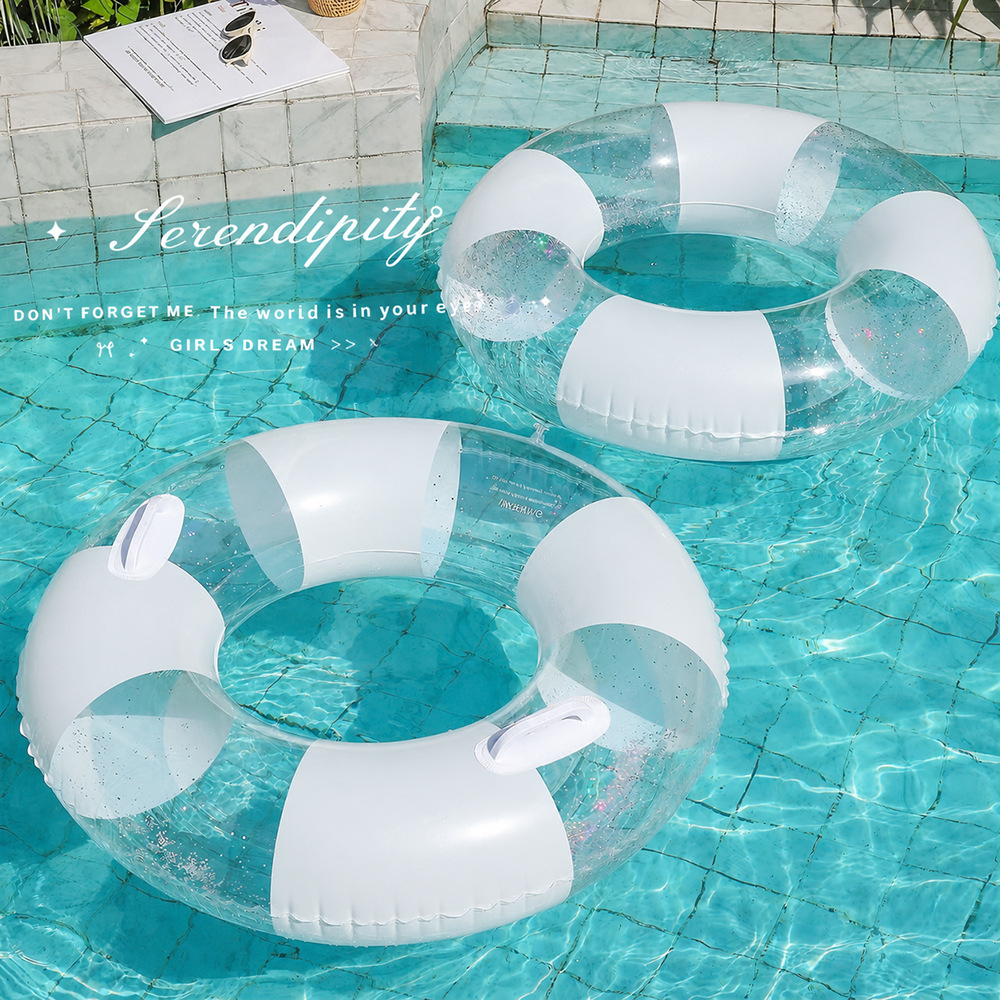 Boia Inflável Transparente par - Pool Lounger Inflatable avaliação e preço