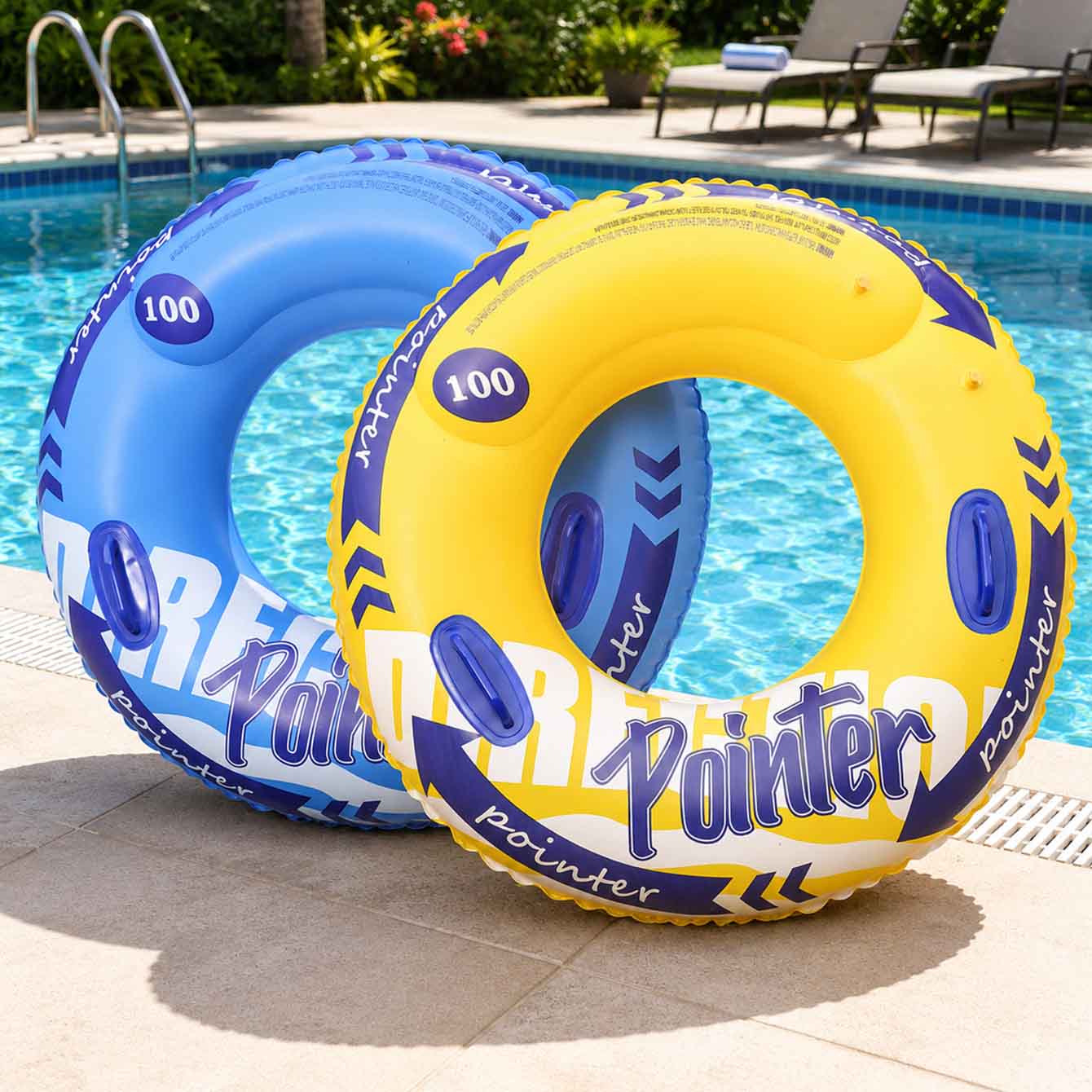 1PC Boia Inflável com Alças 90 - Pool Float Ring Inflatable avaliação e preço